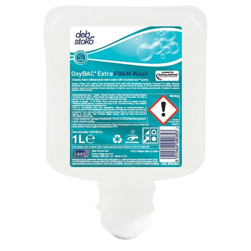 Deb OxyBAC Extra FOAM Wash handreiniger-Verpakt per 6 stuks