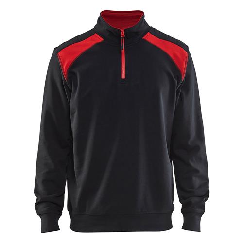 Blåkläder 33531158 Sweatshirt bi-colour met halve rits