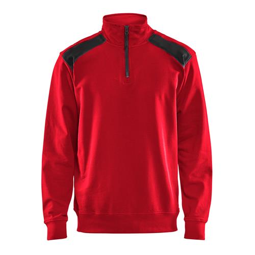 Blåkläder 33531158 Sweatshirt bi-colour met halve rits