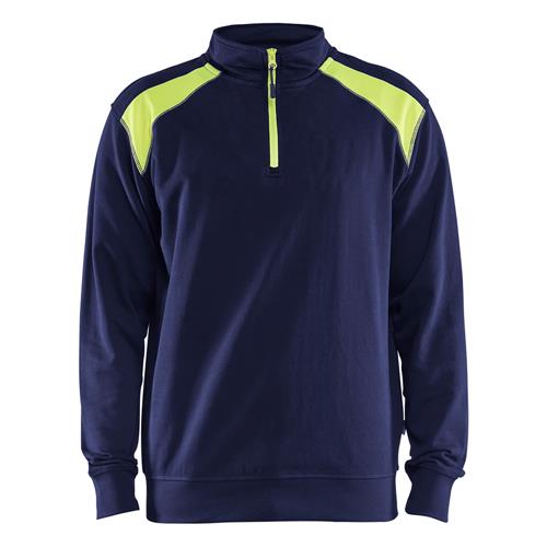 Blåkläder 33531158 Sweatshirt bi-colour met halve rits