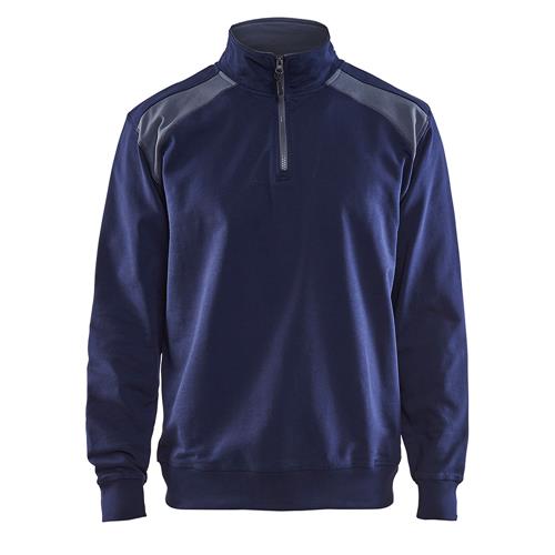 Blåkläder 33531158 Sweatshirt bi-colour met halve rits