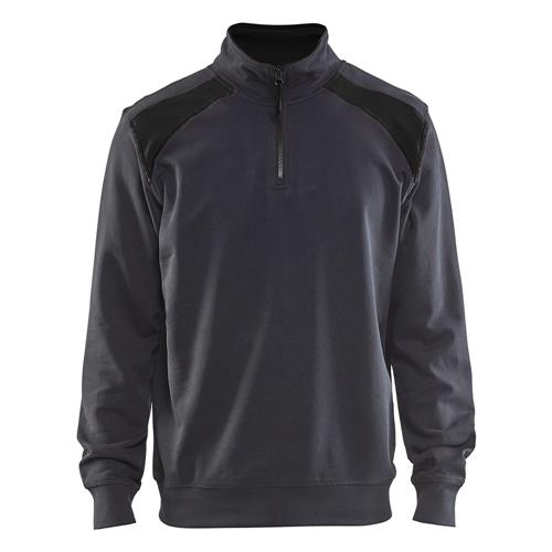 Blåkläder 33531158 Sweatshirt bi-colour met halve rits