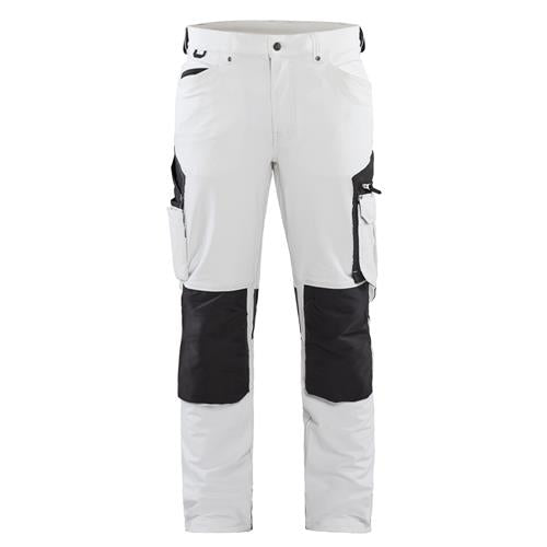 Blåkläder 10891645 Schildersbroek met 4-weg stretch wit/donkergrijs
