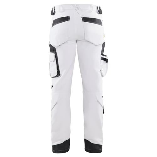 Blåkläder 10891645 Schildersbroek met 4-weg stretch wit/donkergrijs