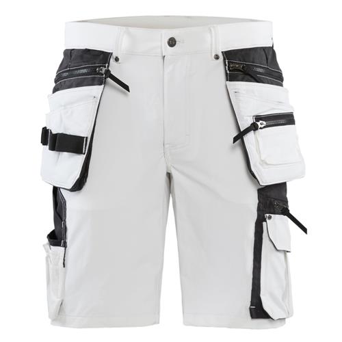 Blåkläder 10881645 Schildersshort met 4-weg stretch wit/donkergrijs