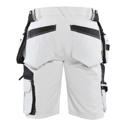 Blåkläder 10881645 Schildersshort met 4-weg stretch wit/donkergrijs