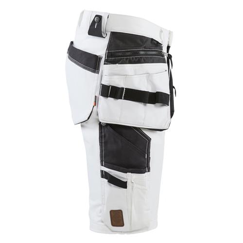 Blåkläder 10881645 Schildersshort met 4-weg stretch wit/donkergrijs