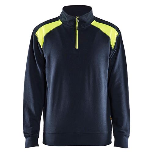 Blåkläder 33531158 Sweatshirt bi-colour met halve rits