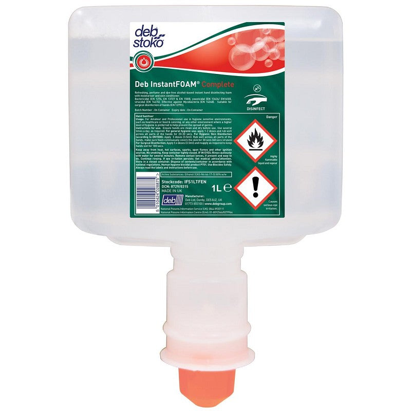 Deb Stoko InstantFOAM Complete handdesinfectiemiddel -Verpakt per 3 stuks