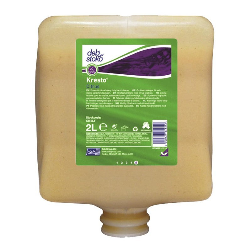 Deb Stoko Kresto Citrus handreiniger-Verpakt per 4 stuks