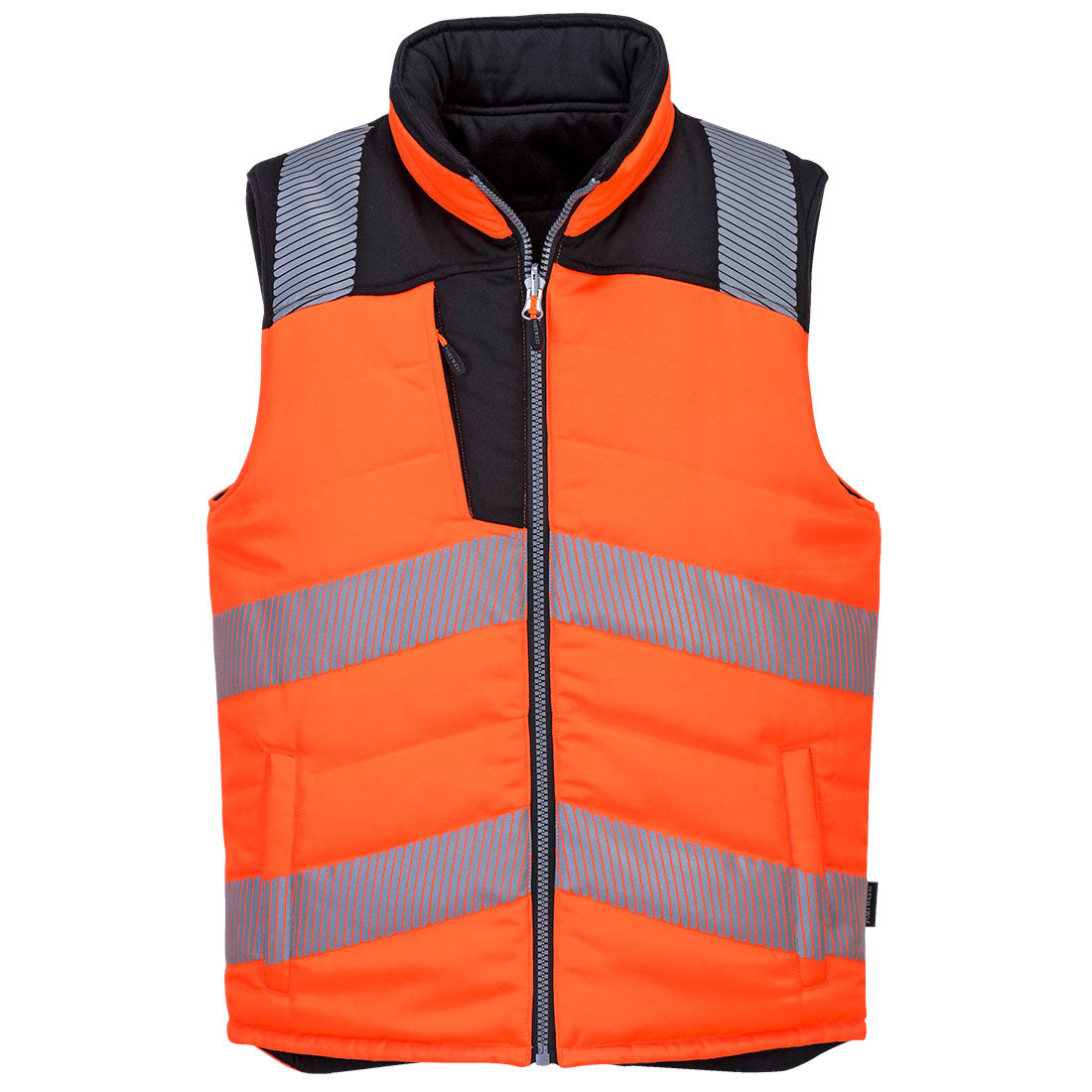 PW374 - PW3 Hoge zichtbaarheid Bodywarmer, 2 zijde draagbaar.