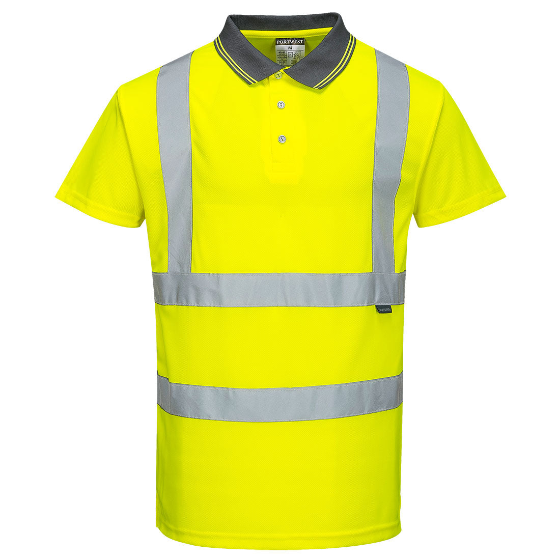 S477 - Hi-Vis Korte Mouw Polo Geel