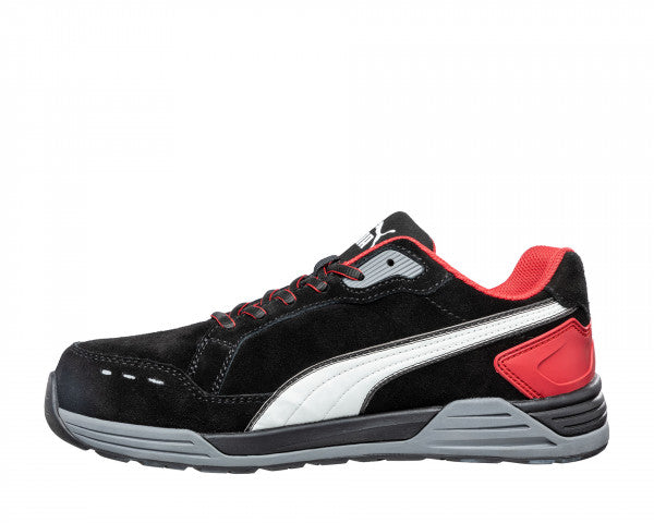 Puma Airtwist Black/Red Low S3 ESD HRO SRC Werkschoen
