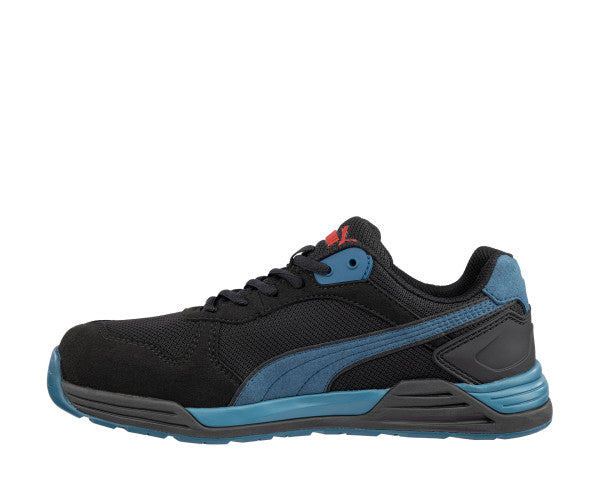 Puma Frontside Black/Blue Low S1P ESD HRO SRC Werkschoen
