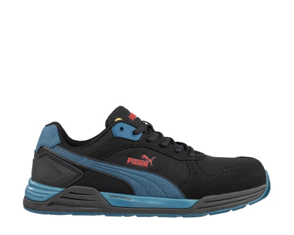 Puma Frontside Black/Blue Low S1P ESD HRO SRC Werkschoen