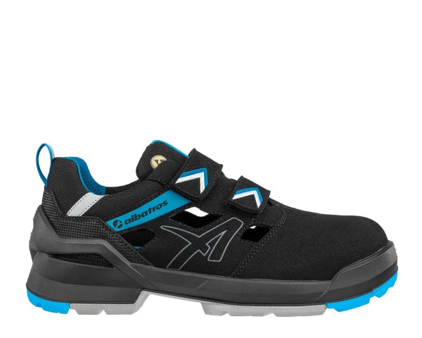 Albatros Forge Air Black/Blue Low S1 ESD FO SR Werkschoen